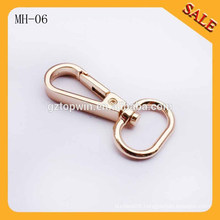 MH06 Fashion gold metal dog buckle adjust lanyard snap hook, mini snap hook